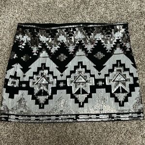 Express Sequin Skirt
